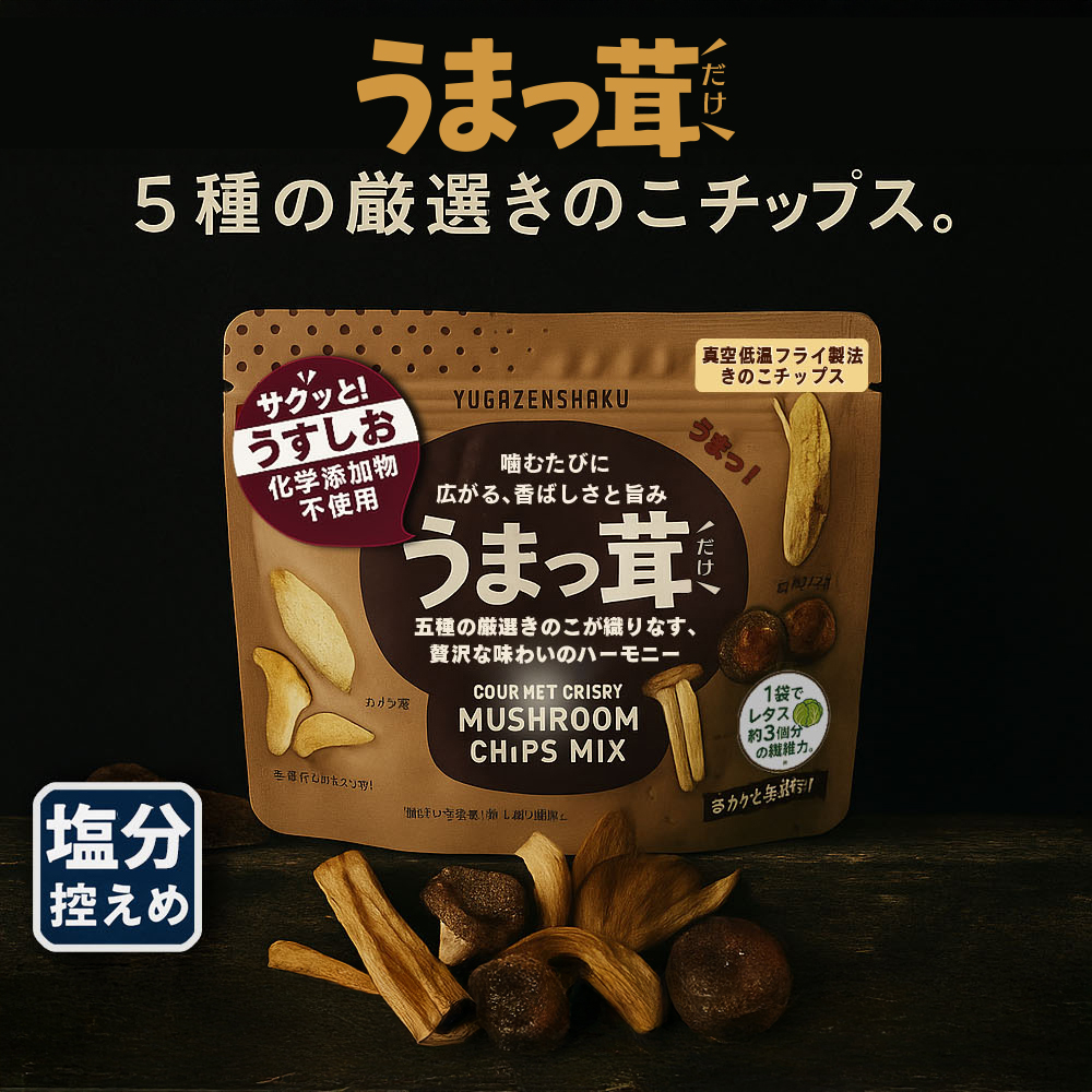 うまっ茸 (厳選五種きのこミックス) うす塩